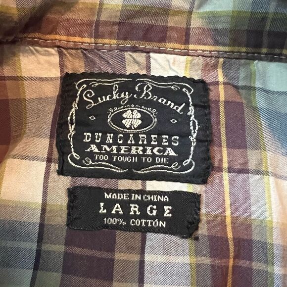 Lucky‎ brand western shirt with snap buttons. Size large. - Picture 4 of 11